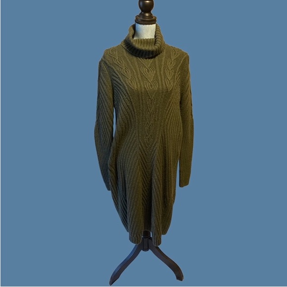 Moda International Dresses Green Sweater Dress Xl Moda